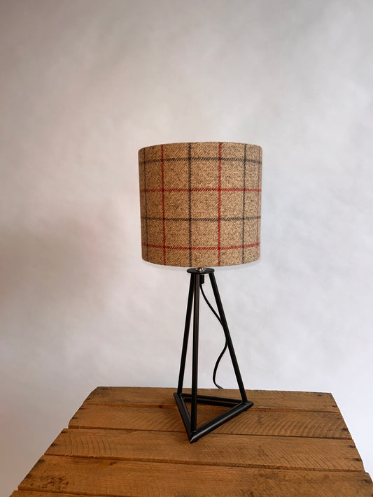 Brown Tweed Lampshade