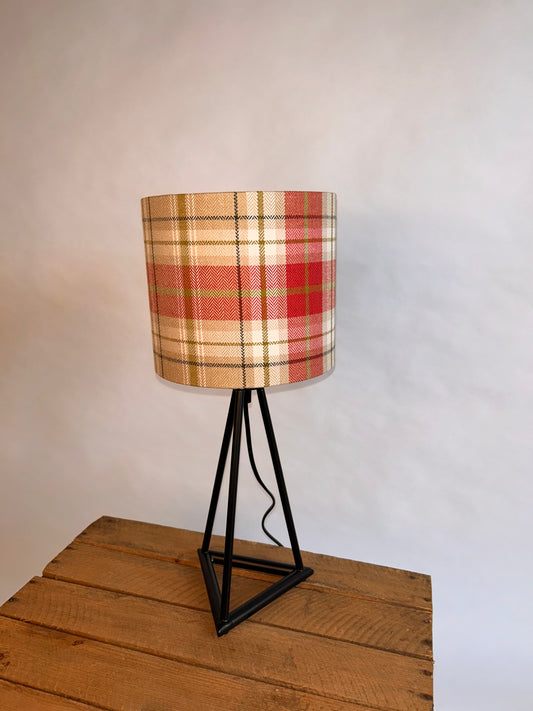 Red Tweed Lampshade